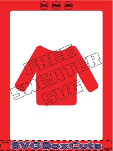 FREE SVG Sweater to create an Ugly Christmas Sweater SVG - PNG and JPG included