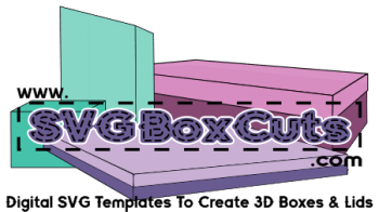 Download Free Svg Box Template Set 3d Box Lid Svgboxcuts Com