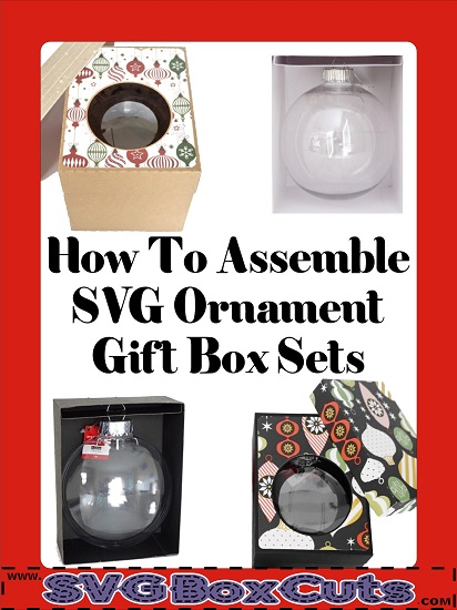 Round Ornament Box SVG File 3.25 for Cricut & Silhouette