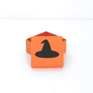 Free SVG Witch Hat Window Lid Treat Box / Gift Box - Halloween