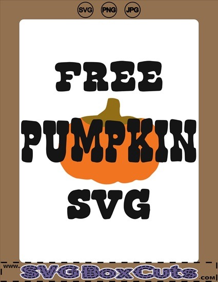 Free SVG Pumpkin for Halloween / Thanksgiving and fall crafts or decorating.