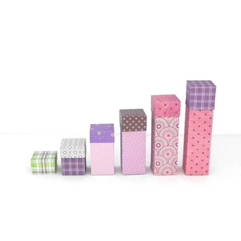 1.5x1.5 SVG Box Set - 1.5x1.5x1 SVG Box, SVG 1.5x1.5x2 Box, 1.5x1.5x3 SVG Box Base, SVG 1.5x1.5x4 Box Base, 1.5x1.5x5 SVG Box Base and SVG 1.5x1.5x6 Box Base shown.