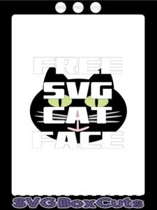 FREE SVG Cat Face - PNG and JPG included