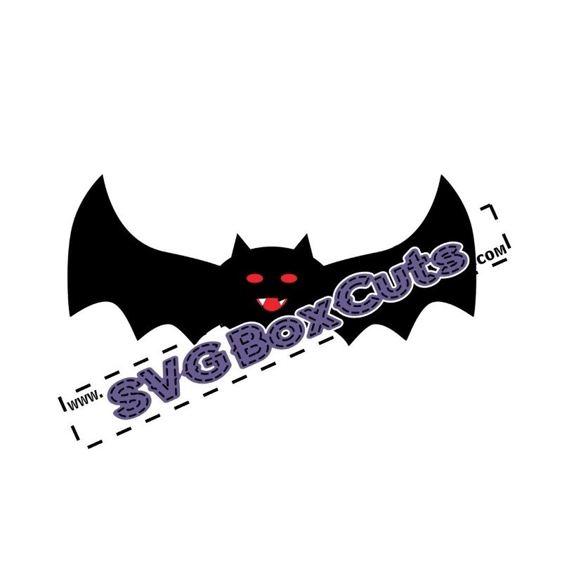 SVG Halloween Bat - PNG & JPG included