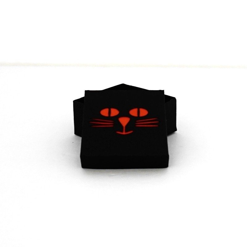 Halloween SVG Treat Box with a Cat Face Window Lid