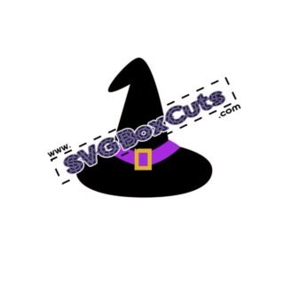 SVG Witch Hat - PNG and JPG included - SVG Halloween Witch Hat