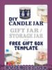 DIY Candle Jar to Gift Jar Storage Jar