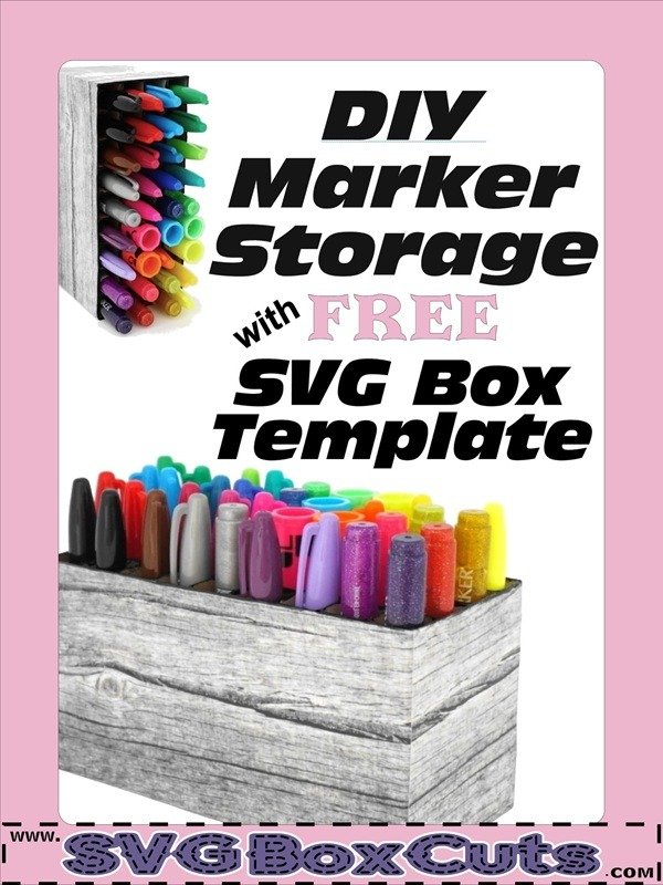 FREE DIY Marker Storage Unit using scrap materials.