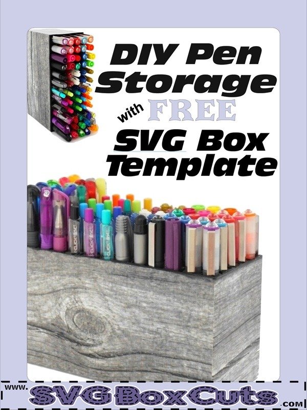 FREE DIY Pen or Pencil Storage Unit created with scrap materials.