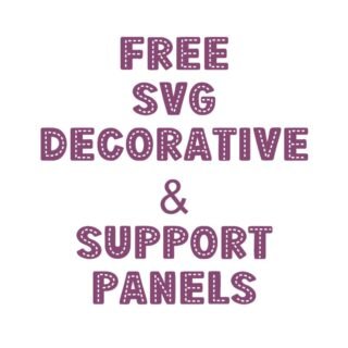 Free Resizable SVG Decorative and Support Panels